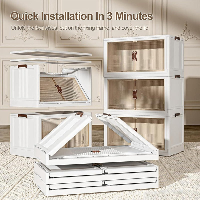 FlexiStack Movable Multi-Tier Storage Organizer – Space-Saving Rolling Rack | Adornia.pk