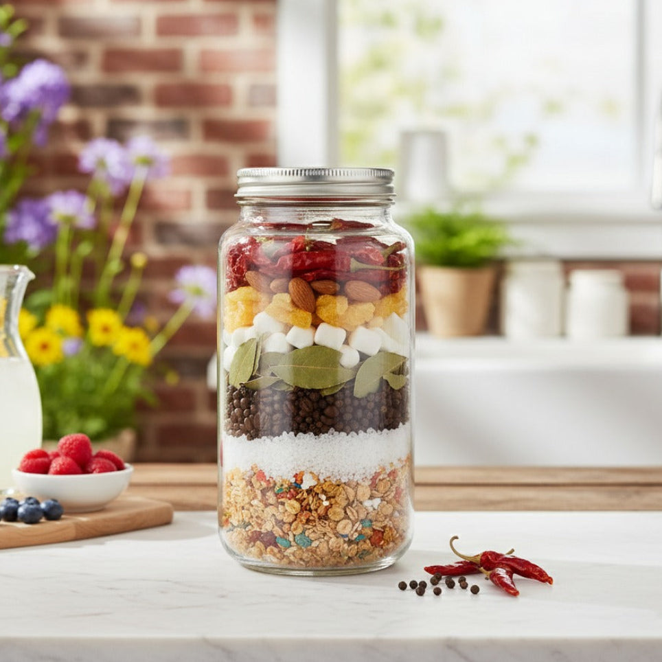 Bavaria’s Elegant Glass Jars (Pack of 3) by Ziba