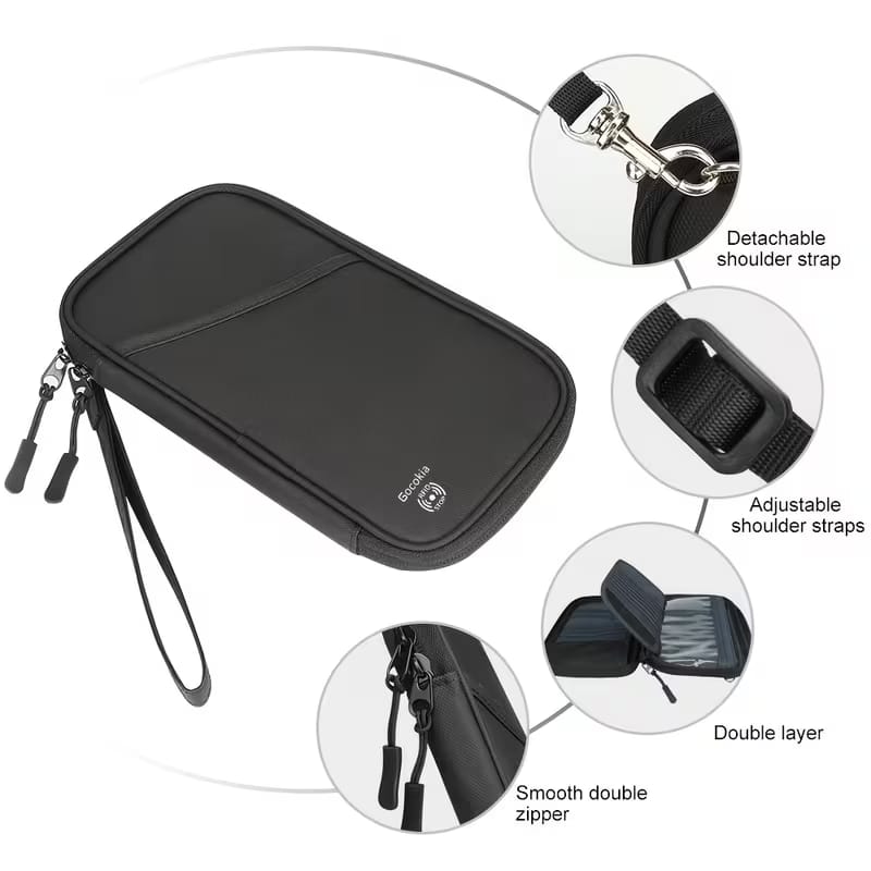 New Passport Travel Wallet Passport Holder Multi-Function Credit Card Package ID Document Multi-Card Storage Pack Clutch