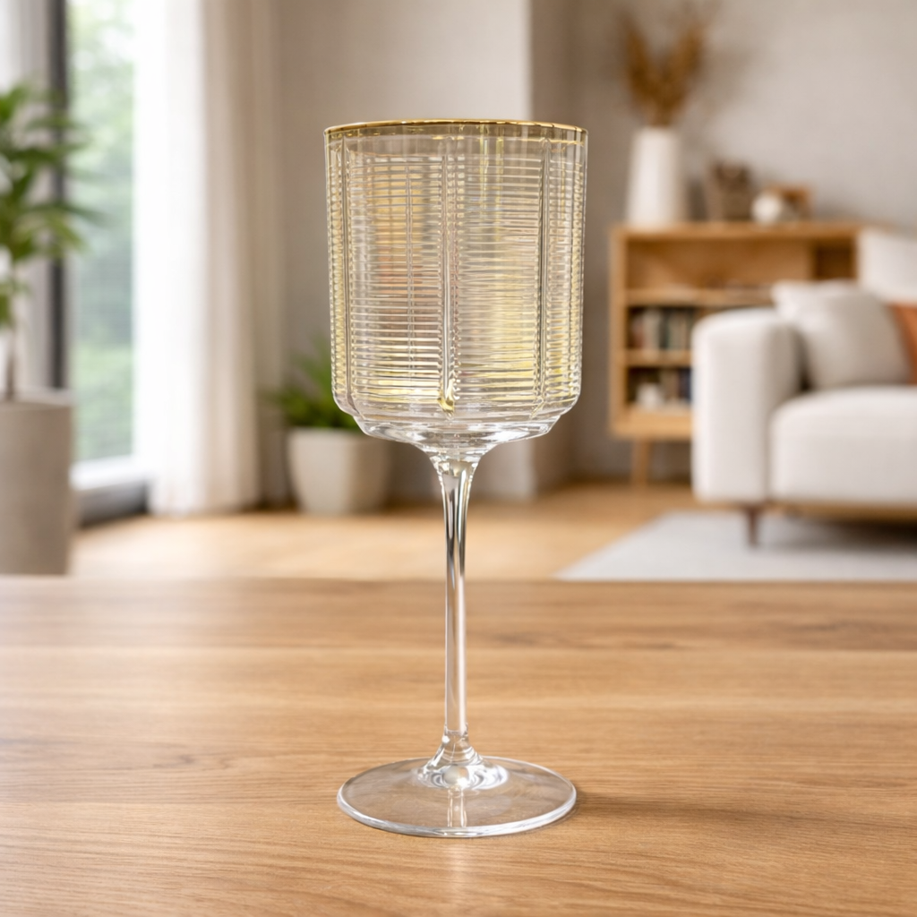 Crystal Champagne Goblets Glass | 6 Pcs