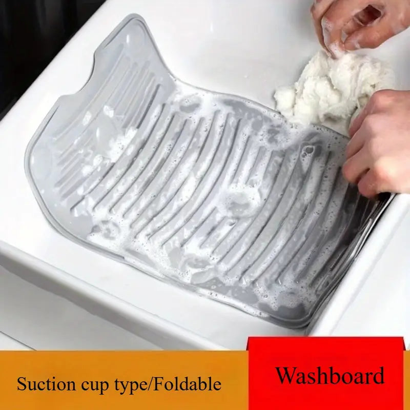 Portable Household Non-Slip Silicone Washboard