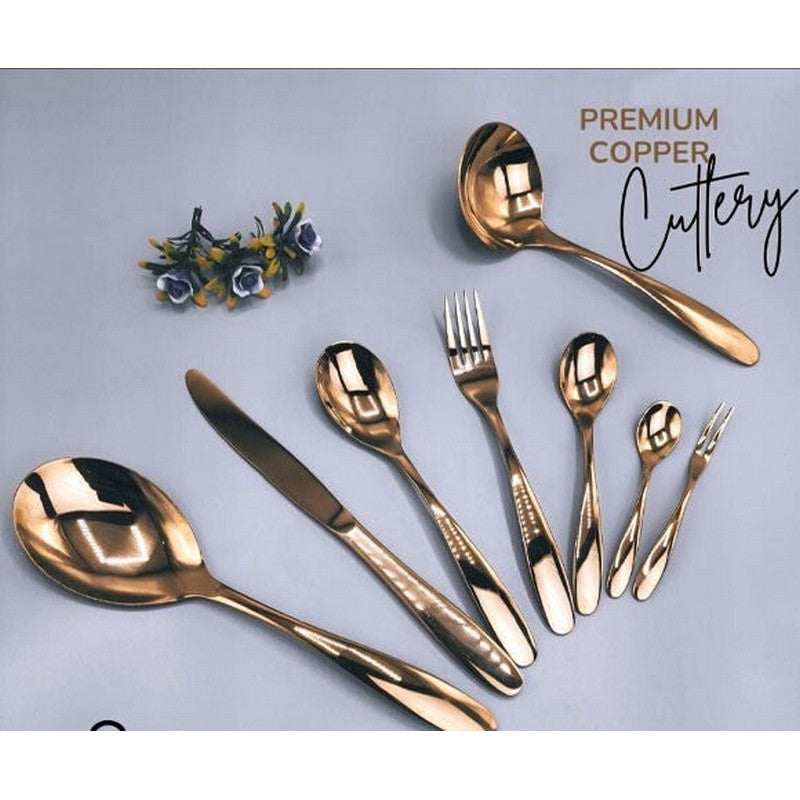 38-pcs Premium Copper Cutlery Set