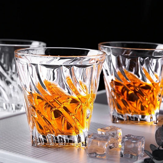 Swirl Transparent Drinking Glass- Set of 6 |