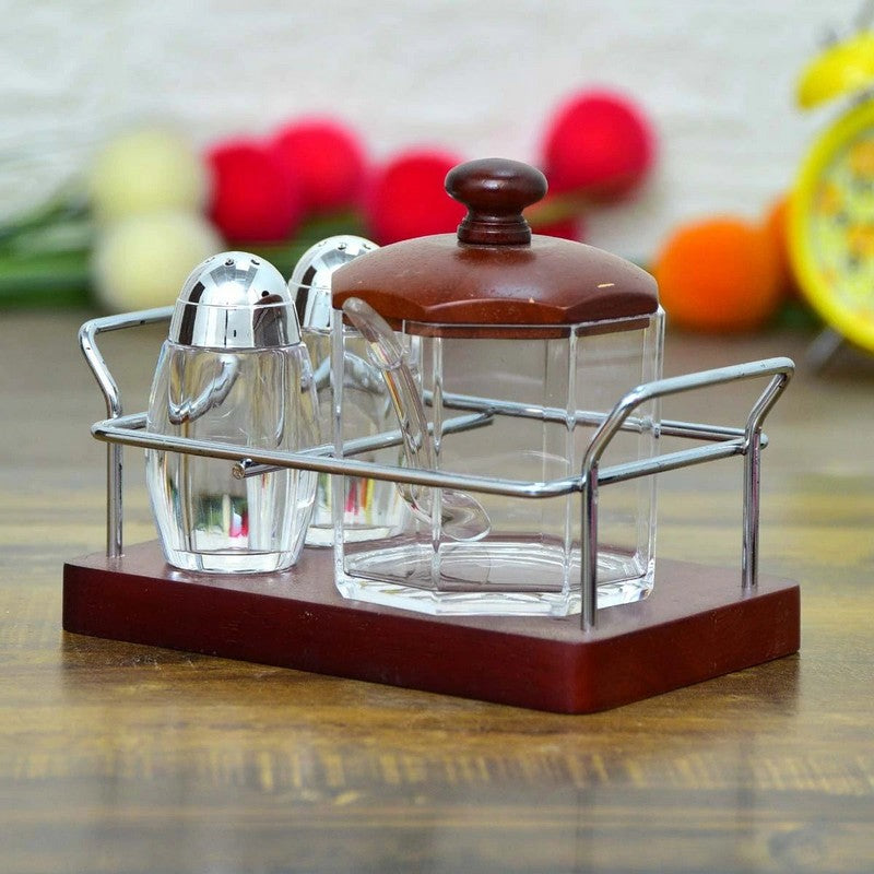 Sugar Pot and Pepper Cruet Set