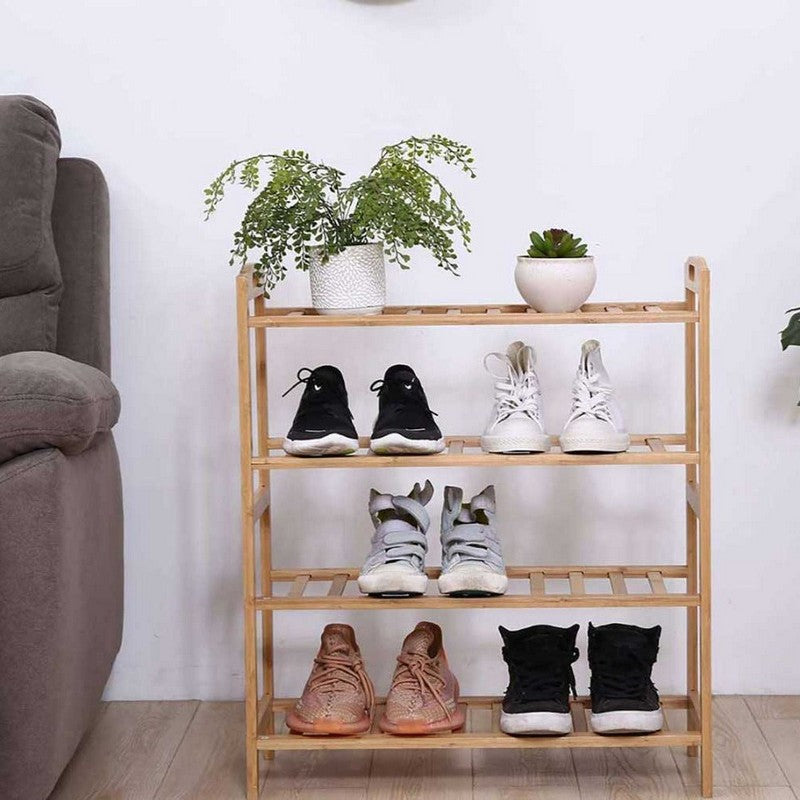 Bamboo Wood Shoe Storage Wardrobe