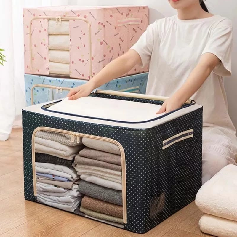 Folding Storage Box For Clothes - 66Ltr