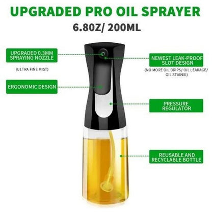 600ml Sauce Sprayer Bottle, BBQ Cooking Kitchen Olive Oil Sprayer