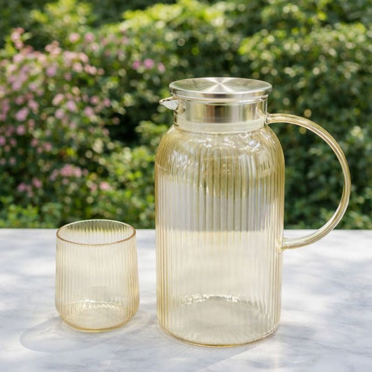 Beverage Set – 7Pcs Glass Jug & Tumblers