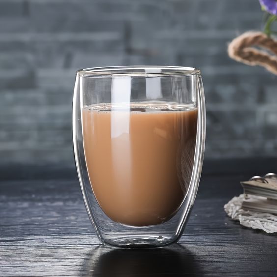 Creative Coffee Double Walled Glass Mug