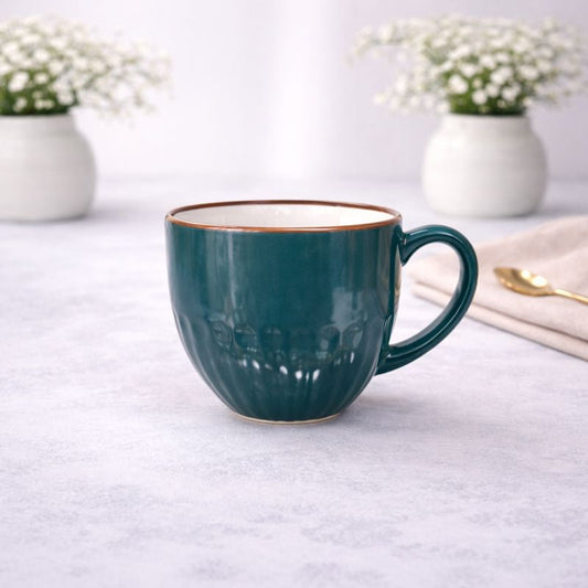Classic Green Ceramic Coffee Mug – Gloss Finish Everyday Tea & Coffee Cup