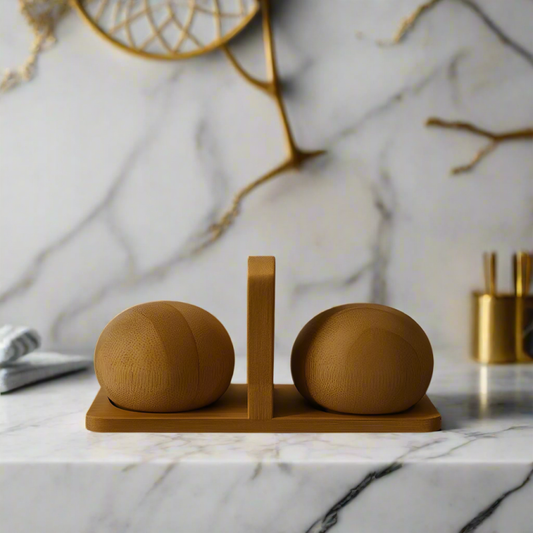 Bamboo Salt & Pepper Shaker Set with Tray - BAM-37 | Eco-Friendly Kitchen & Dining Accessory