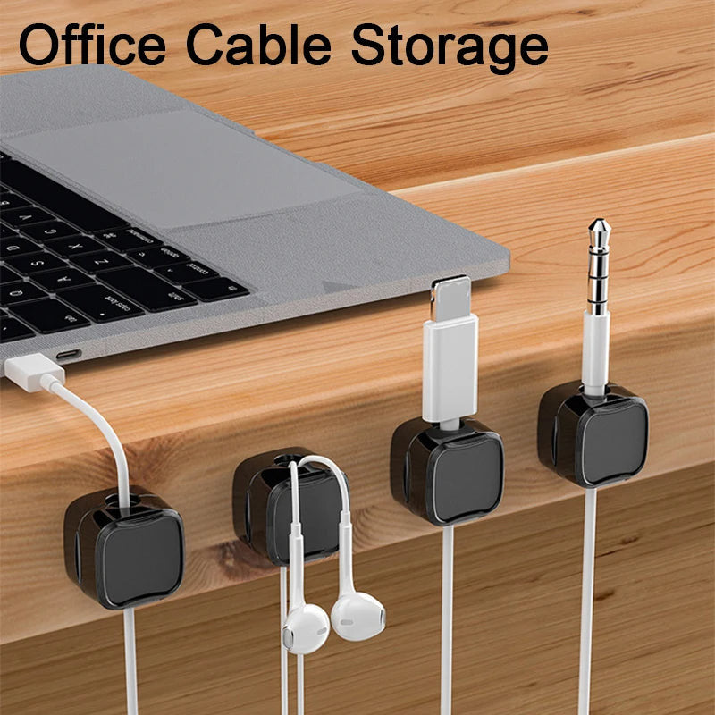 Magnetic Cable Clip – Under Desk Wire Organizer
