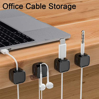 Magnetic Cable Clip – Under Desk Wire Organizer 10 pcs