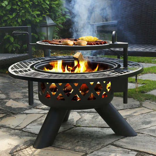 New Style Outdoor Firepit BBQ Grill