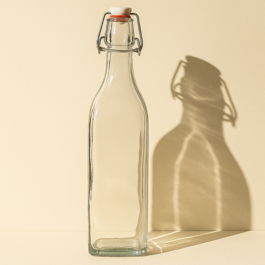 1000ml Clip Glass Bottle