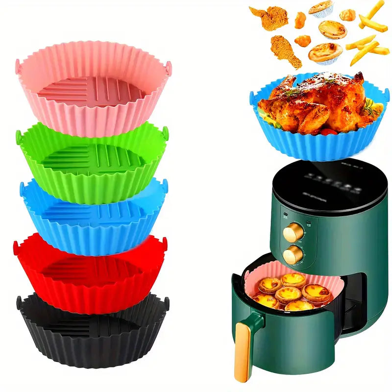 REUSABLE SILICONE AIR FRYER PAN