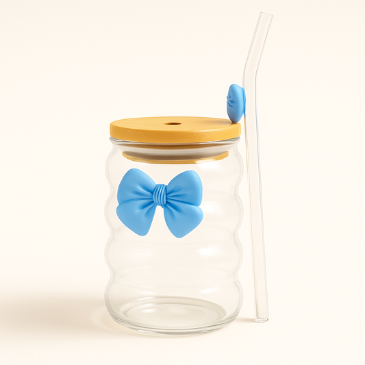 Nordic Ripple Bow Bubble Glass