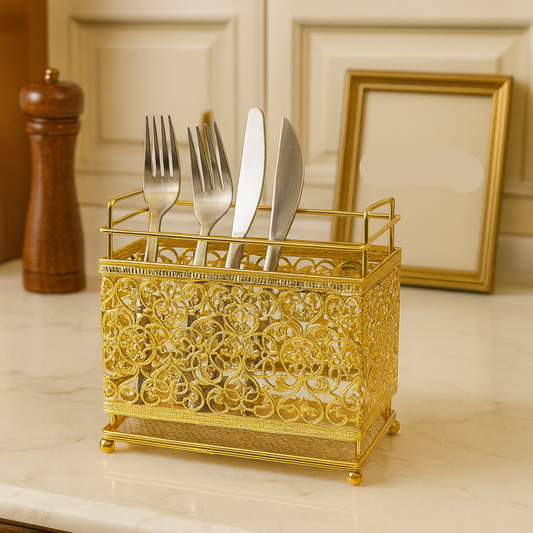 Stainless Steel Cutlery Holder – Kitchen Organizer