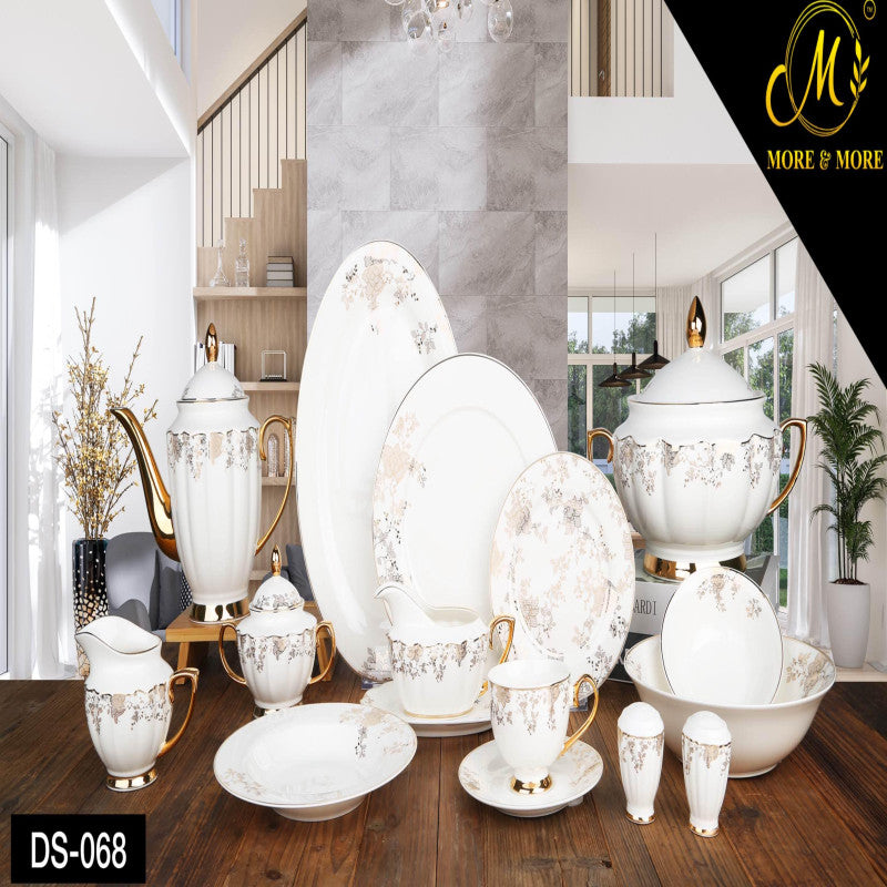 Johanson Bros Premium Dinner Set – 65 Pcs (8 Person) & 89 Pcs (12 Person) | Complete Ceramic Dinnerware Collection