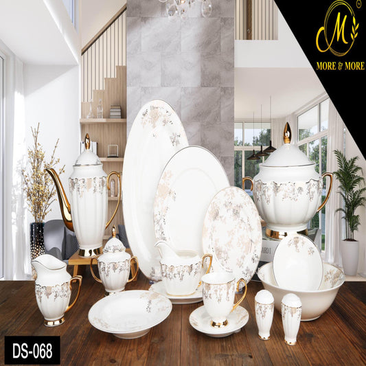 Johanson Bros Premium Dinner Set – 65 Pcs (8 Person) & 89 Pcs (12 Person) | Complete Ceramic Dinnerware Collection