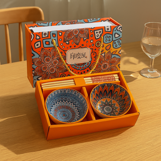 Japanese Style Ceramic Bowls - Set of 2