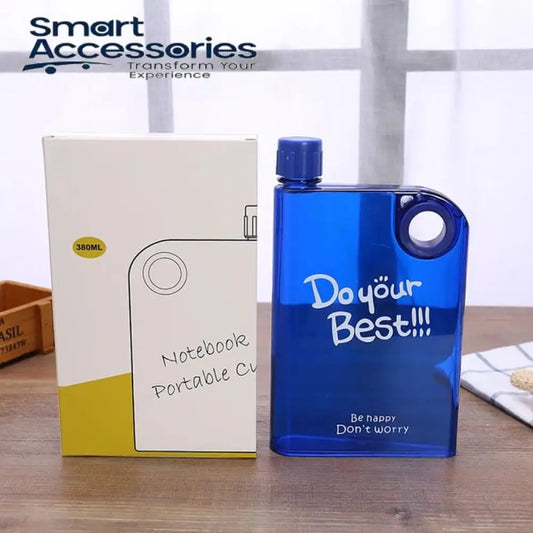 Creative New A5 Ring Transparent Kettle Outdoor Portable Book Kettle Plastic Hip Flask Flat Notebook Kettle Water Bottles