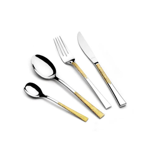 Arshia Gold Stainless Steel Cutlery Sets 50pcs TM762G