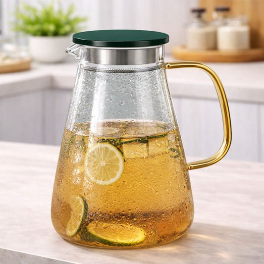 Clear Glass Water Jug – Elegant Serving Pitcher
