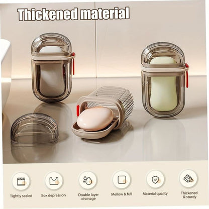 صندوق صابون سفر خفيف فاخر