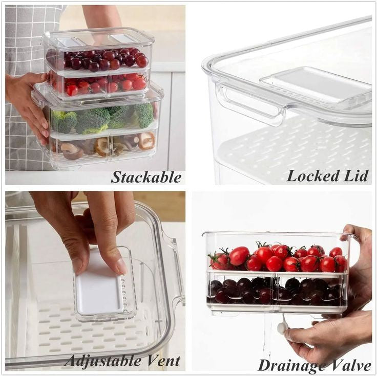 Acrylic Airtight Fridge Storage Box