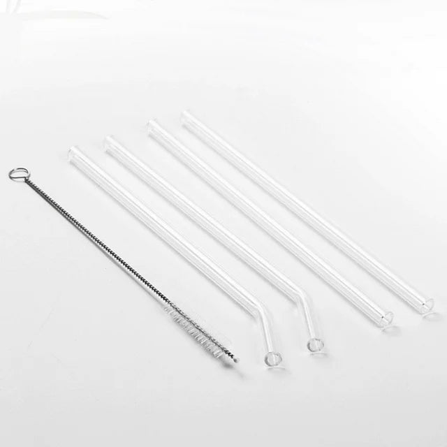 Glass Straw With Cleaning Brush