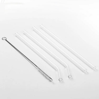 Glass Straw With Cleaning Brush