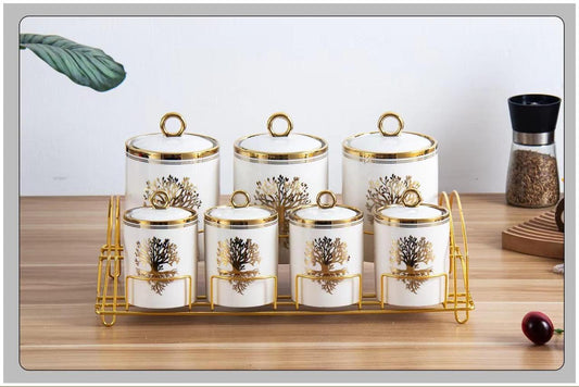 7-Pcs Canister Set with Stand | LQ-01