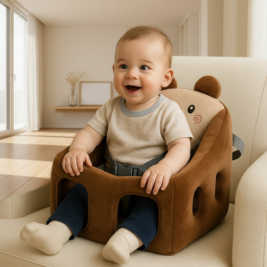 Premium Baby Support Seat – Brown Bear