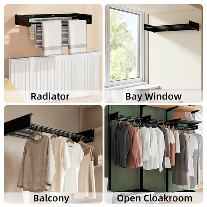 ✨ Folding Aluminum Clothes Drying Rack – Smart Space Saving Solution! ✨