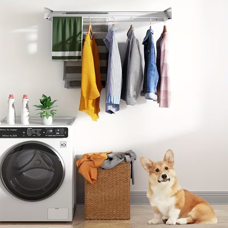 ✨ Folding Aluminum Clothes Drying Rack – Smart Space Saving Solution! ✨