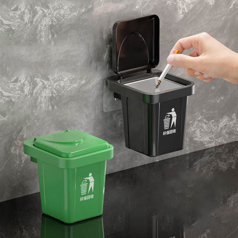 Wall Mounted Ashtray, Outdoor Smokeless Metal Ashtray for Home, Desktop Ashes for Office and Smoking Areas