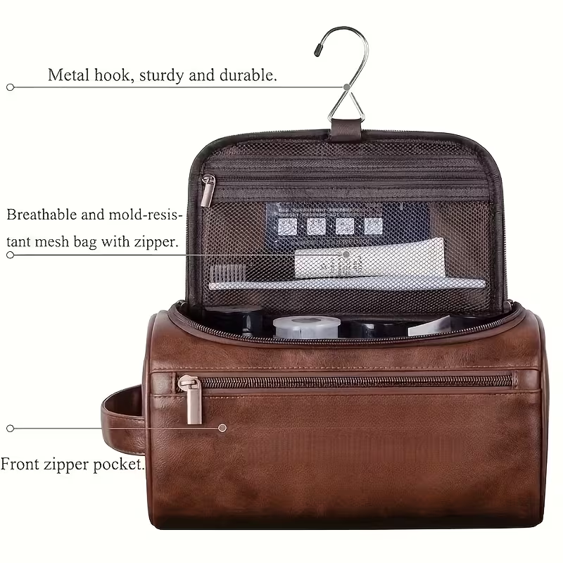 Toiletry Bag Large Capacity Lightweight Foldable Design