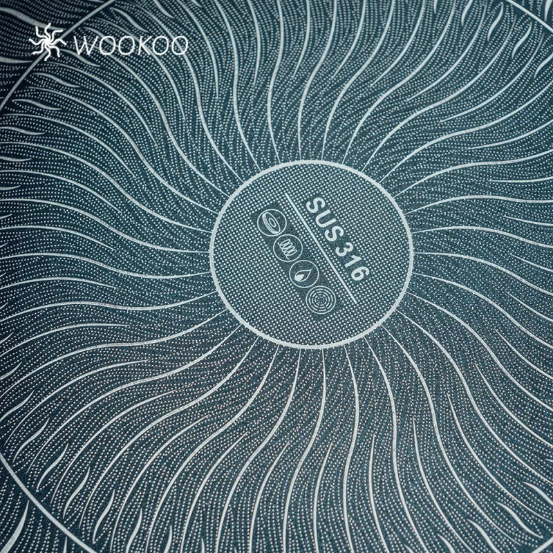 Stainless Steel Honeycomb Tawa with Wooden Handle – Non-Stick 304 SS Tawa in Pakistan | Adornia.pk