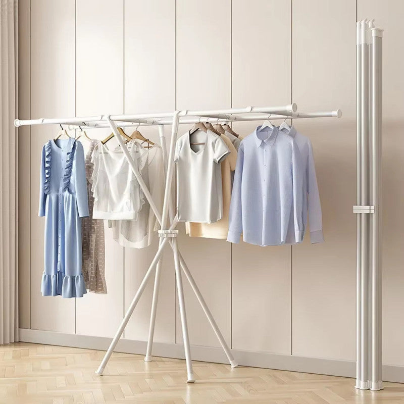 X-Type Drying Hanger - Foldable Portable Clothes Drying Rack