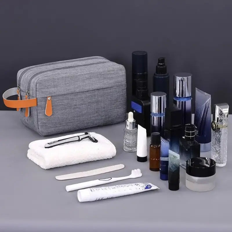 Dual Pocket Travel Toiletry Bag – Waterproof Hanging Travel