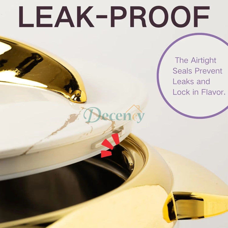 3-Piece Insulated Casserole Hot Pot Set – Thermal Food Warmer with Lids (1.5L + 2L + 2.5L)