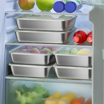 Food Storage Containers - Leak-Proof, Reusable, Perfect for Fruits, Meats, Veggies