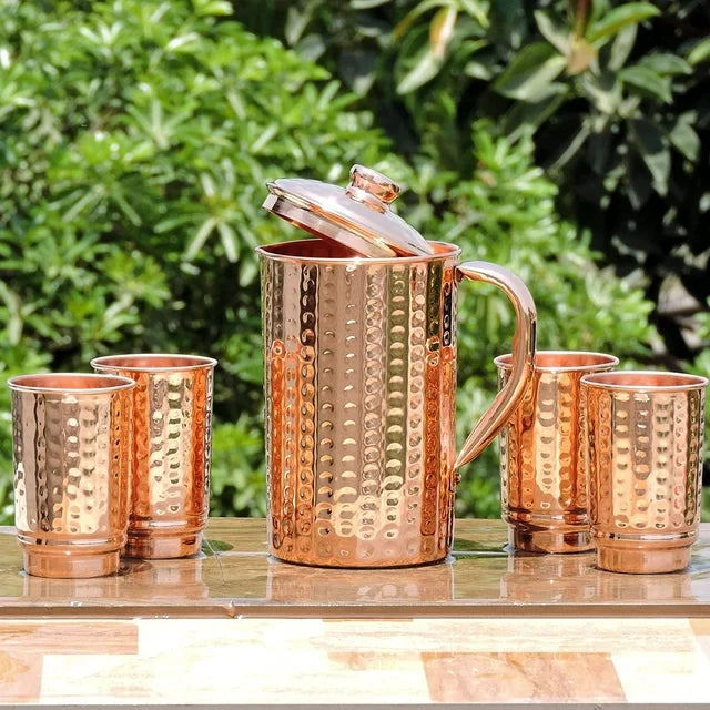 Hammered Copper Jug