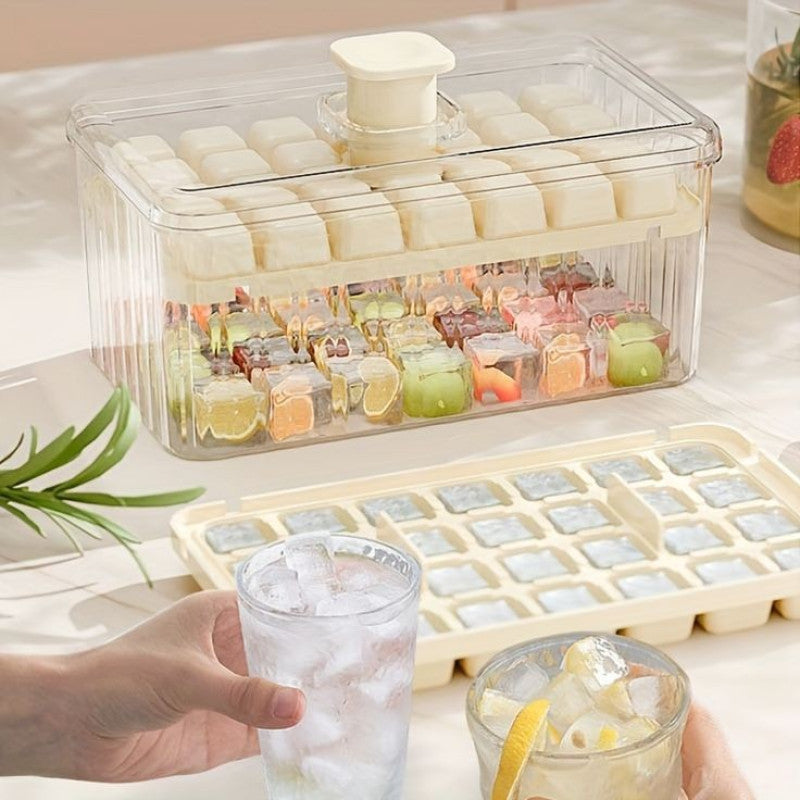 Ice Cube Tray with Lid and Storage Bin – BPA-Free Freezer Organizer | Adornia.pk