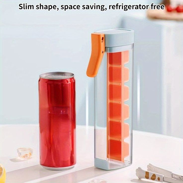 Reusable One Hand Slim Ice Cube Tray