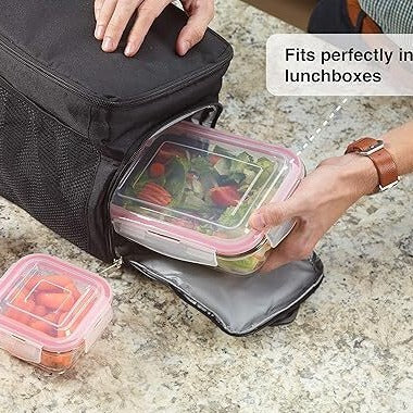 Air Tight Glass Food Containers (Pack of 4)