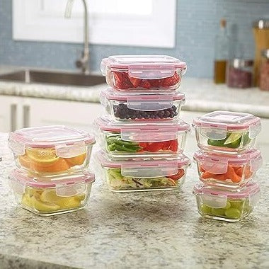 Air Tight Glass Food Containers (Pack of 4)