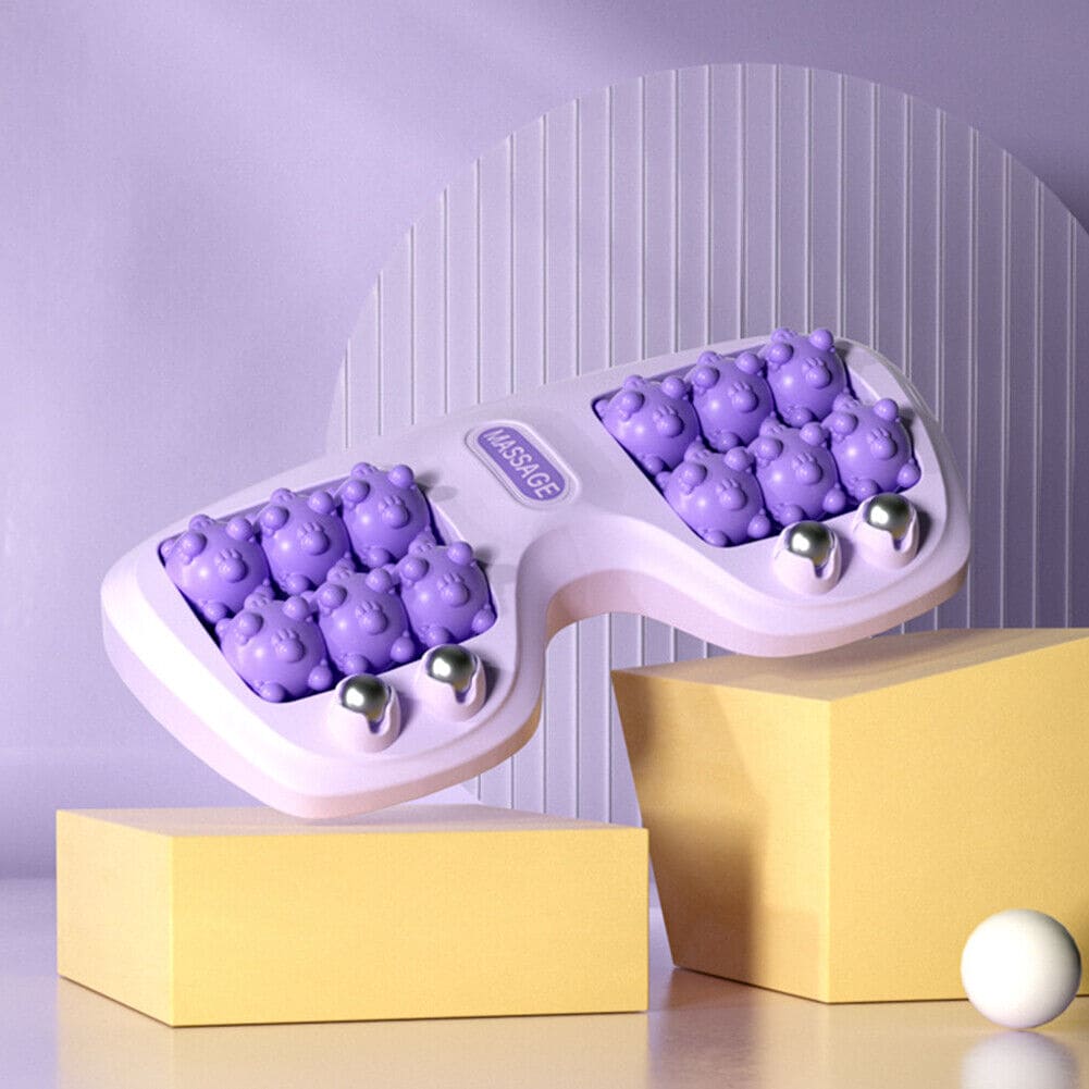 Foot Massager Roller, Home Leg Point Bead Roller Massager, Heel Foot Arch Pain Reflexology Massager, Yoga Fitness Training Muscle Relaxation Therapy Massager, Powerful Natural Stone Acupoint Foot Massager