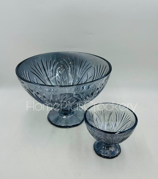 Glass Ice Cream Bowl Set - 7 Pieces